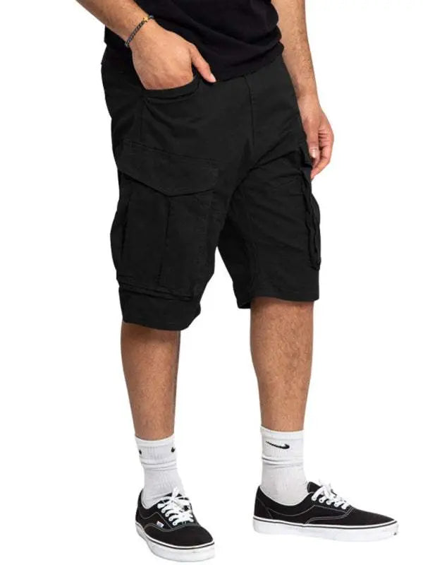Stylish Men's Lightweight Multi-Pocket Cargo Shorts for Effortless Summer Style - MENLL