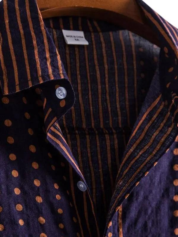 Vibrant Floral Paradise: Men's Casual Short Sleeve Summer Shirt - MENLL