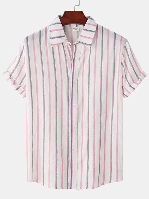 Vibrant Hawaiian Print Men's Casual Beach Shirt for Effortless Summer Style - MENLL
