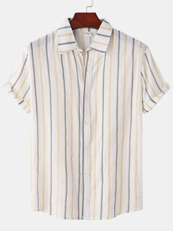 Vibrant Hawaiian Print Men's Casual Beach Shirt for Effortless Summer Style - MENLL