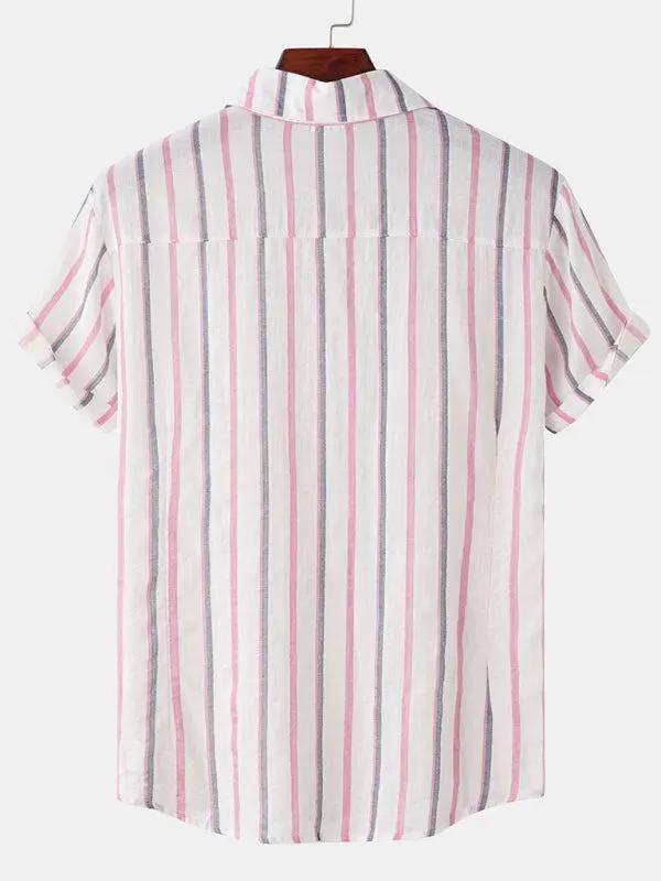 Vibrant Hawaiian Print Men's Casual Beach Shirt for Effortless Summer Style - MENLL