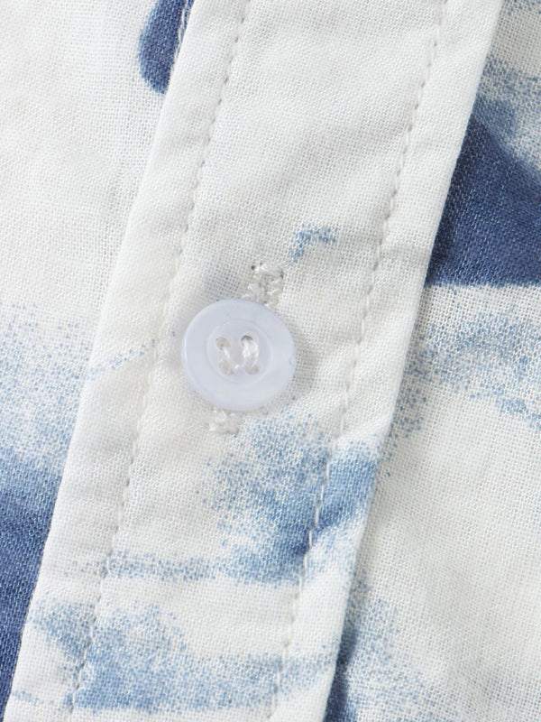 Vibrant Hawaiian Print Men's Casual Beach Shirt for Effortless Summer Style - MENLL