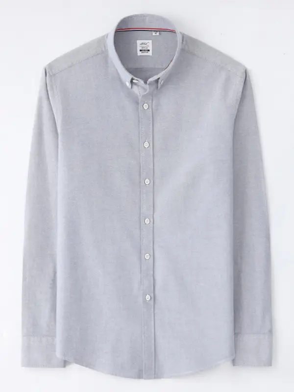 MENLL Brushed Cotton Oxford Shirt Men's Casual Classic Comfort Top by MENLL