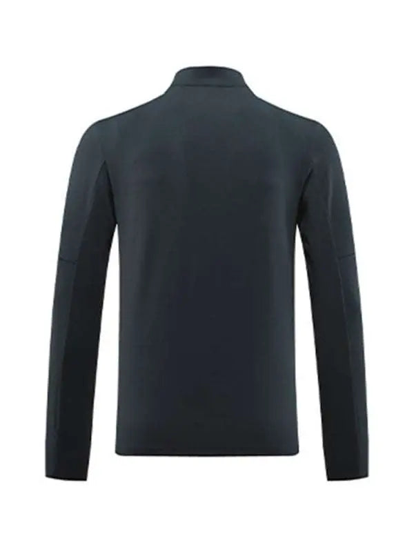 MENLL Essential White Men's Full Zip Cardigan Versatile Activewear by MENLL