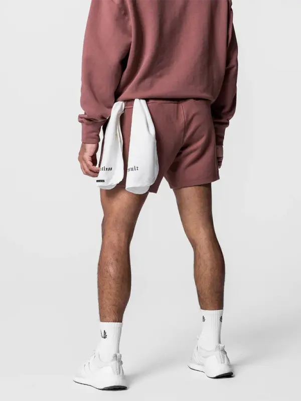 MENLL Retro White Training Shorts Men's Gym Workout Activewear - Lightweight by MENLL