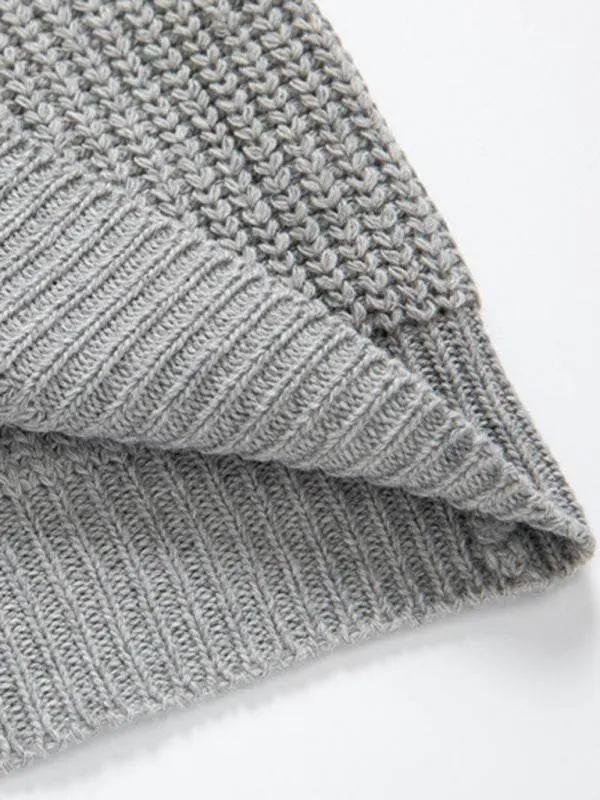 Cozy Autumn-Winter Men's Sleeveless Cable Knit Pullover Sweater - MENLL