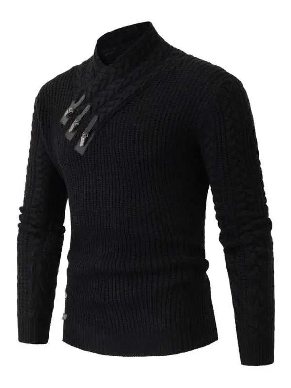 Cozy Autumn-Winter Men's Sleeveless Cable Knit Pullover Sweater - MENLL