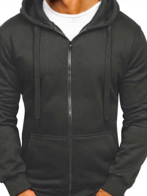 Essential Men's Zip-Up Hoodie: Comfortable, Versatile, and Stylish for Every Occasion - MENLL
