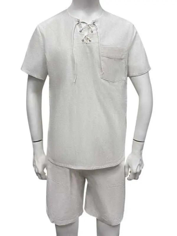 Stylish Men's Casual Beach Tops: Short & Long Sleeve Comfort for Spring-Summer Adventures - MENLL