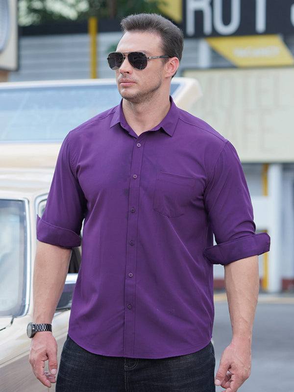 Effortlessly Stylish Plus Size Loose-Fit Short Sleeve Casual Shirt for Men