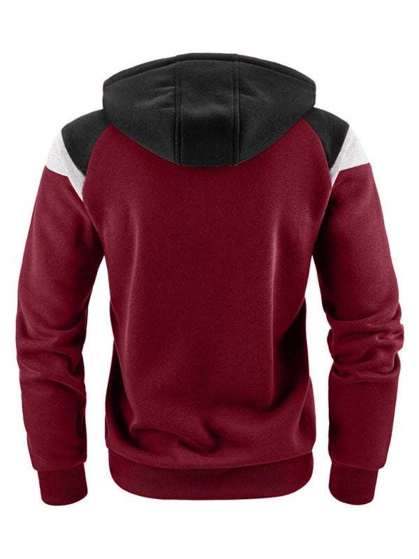 Dynamic Color Block Men's Sweatshirt - Stylish Casual Sportswear for Ultimate Comfort - MENLL