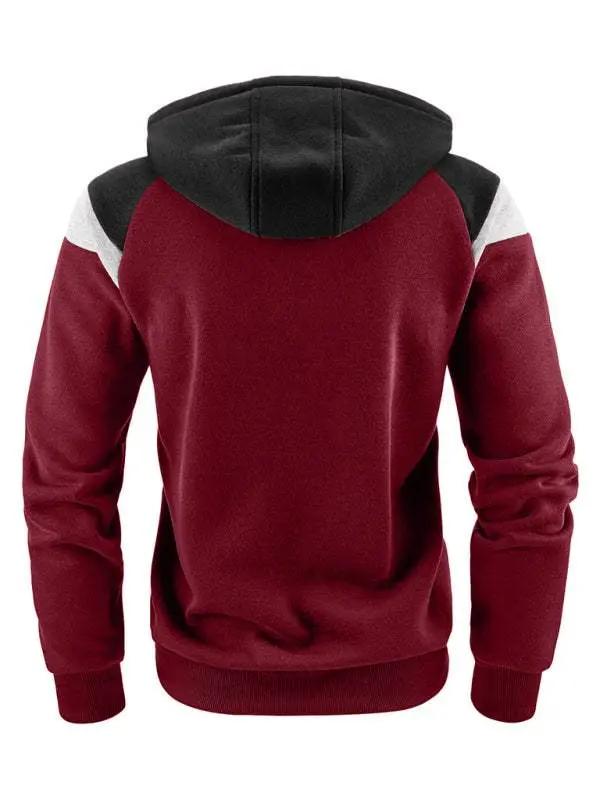 Dynamic Color Block Men's Sweatshirt - Stylish Casual Sportswear for Ultimate Comfort - MENLL