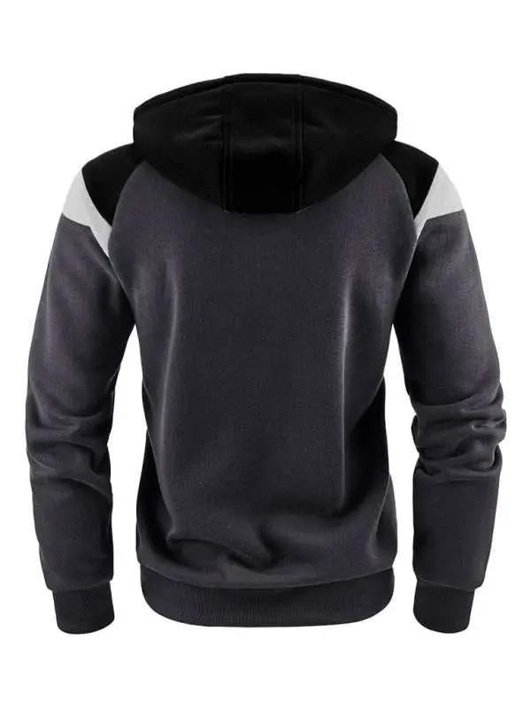 Dynamic Color Block Men's Sweatshirt - Stylish Casual Sportswear for Ultimate Comfort - MENLL