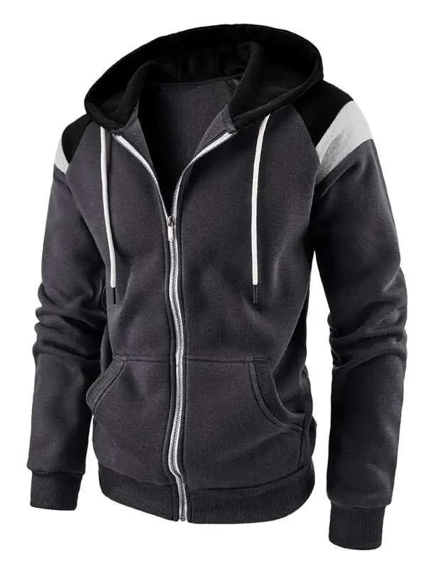 Dynamic Color Block Men's Sweatshirt - Stylish Casual Sportswear for Ultimate Comfort - MENLL