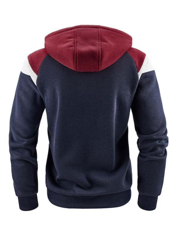 Dynamic Color Block Men's Sweatshirt - Stylish Casual Sportswear for Ultimate Comfort - MENLL