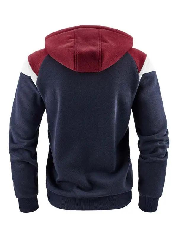 Dynamic Color Block Men's Sweatshirt - Stylish Casual Sportswear for Ultimate Comfort - MENLL