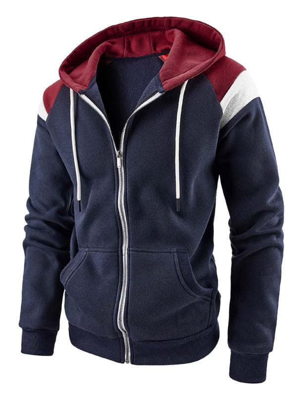 Dynamic Color Block Men's Sweatshirt - Stylish Casual Sportswear for Ultimate Comfort - MENLL