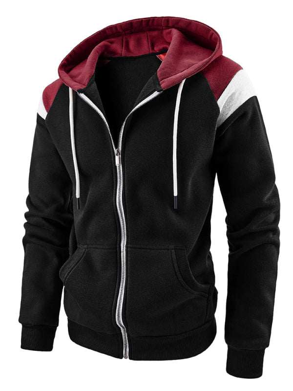 Dynamic Color Block Men's Sweatshirt - Stylish Casual Sportswear for Ultimate Comfort - MENLL