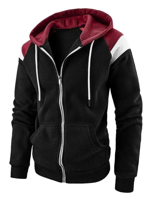 Dynamic Color Block Men's Sweatshirt - Stylish Casual Sportswear for Ultimate Comfort - MENLL