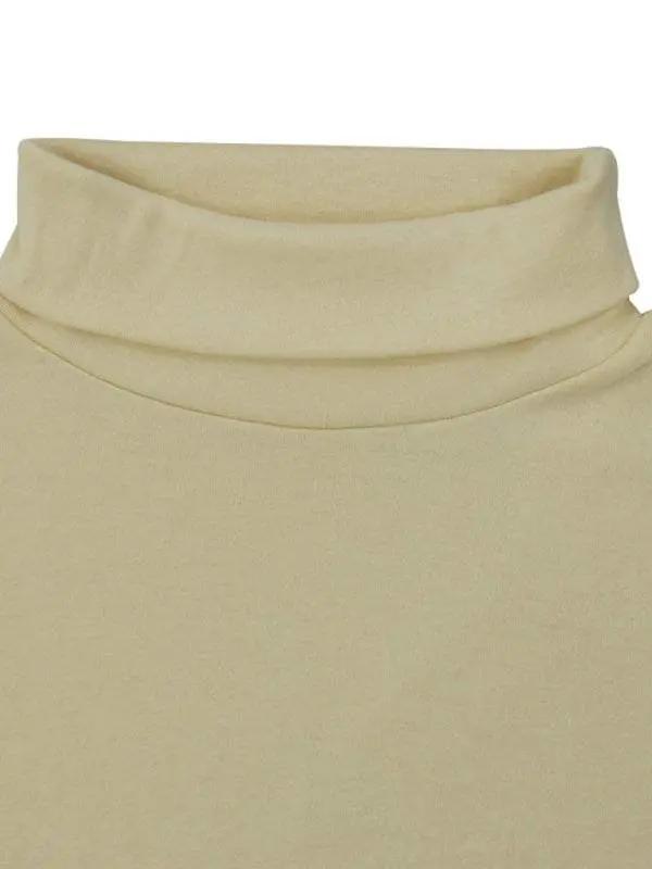 Stylish Men's High Collar Long Sleeve Turtleneck Tee for Effortless Layering - MENLL