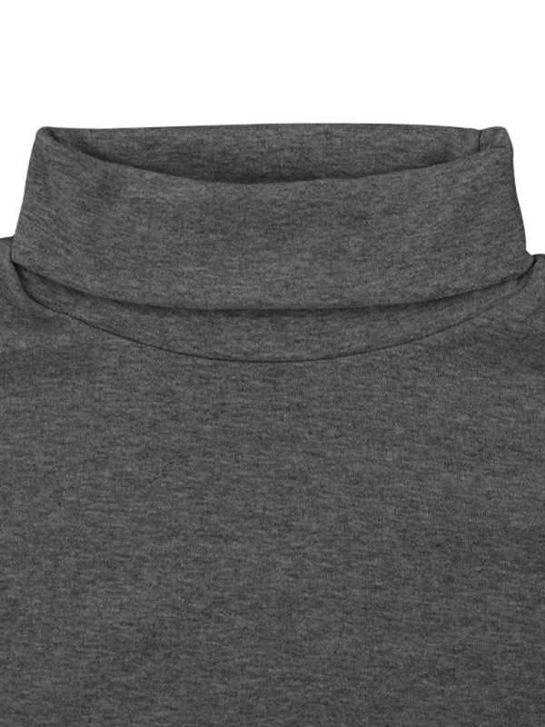Stylish Men's High Collar Long Sleeve Turtleneck Tee for Effortless Layering - MENLL