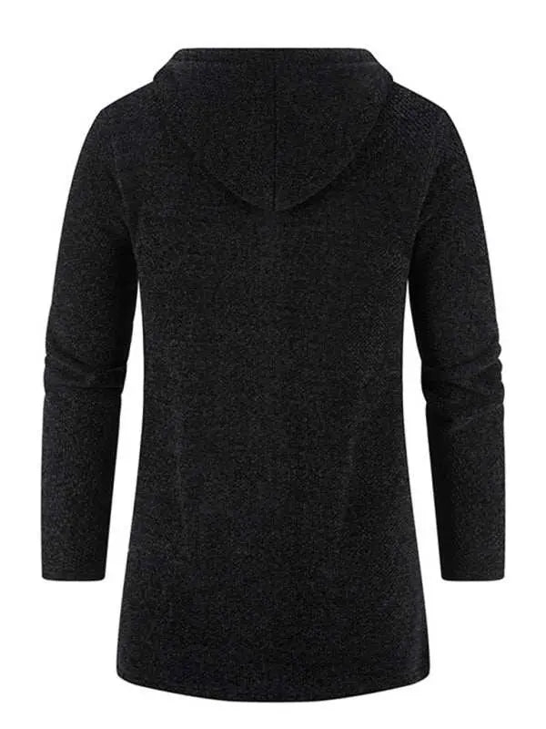 MENLL Red Zip Up Cardigan Men's Casual Lightweight Hooded Fashion by MENLL