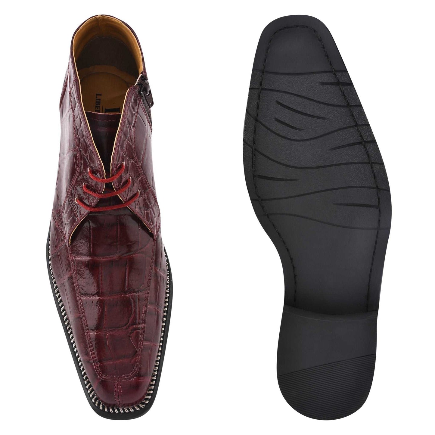 Liam Genuine Leather Lace-Up Style Boots for Men - MENLL