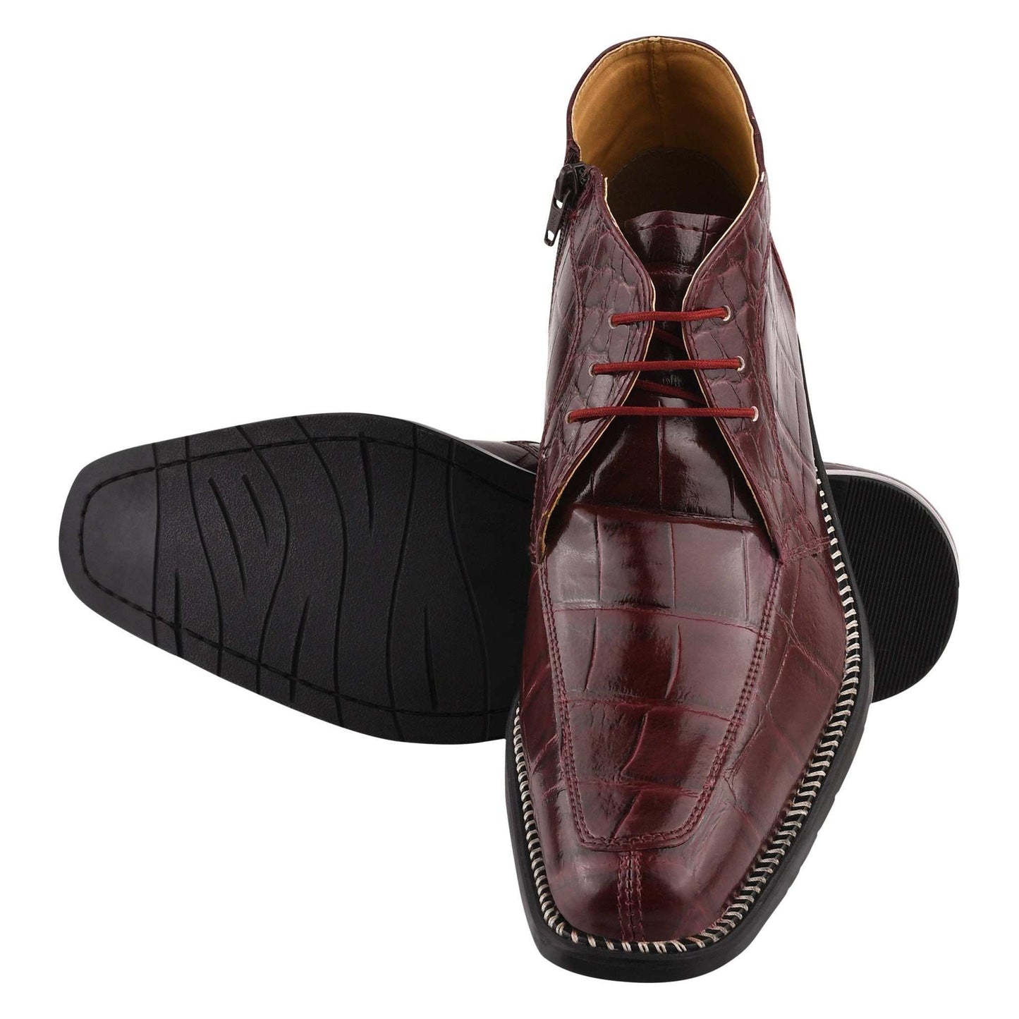 Liam Genuine Leather Lace-Up Style Boots for Men - MENLL