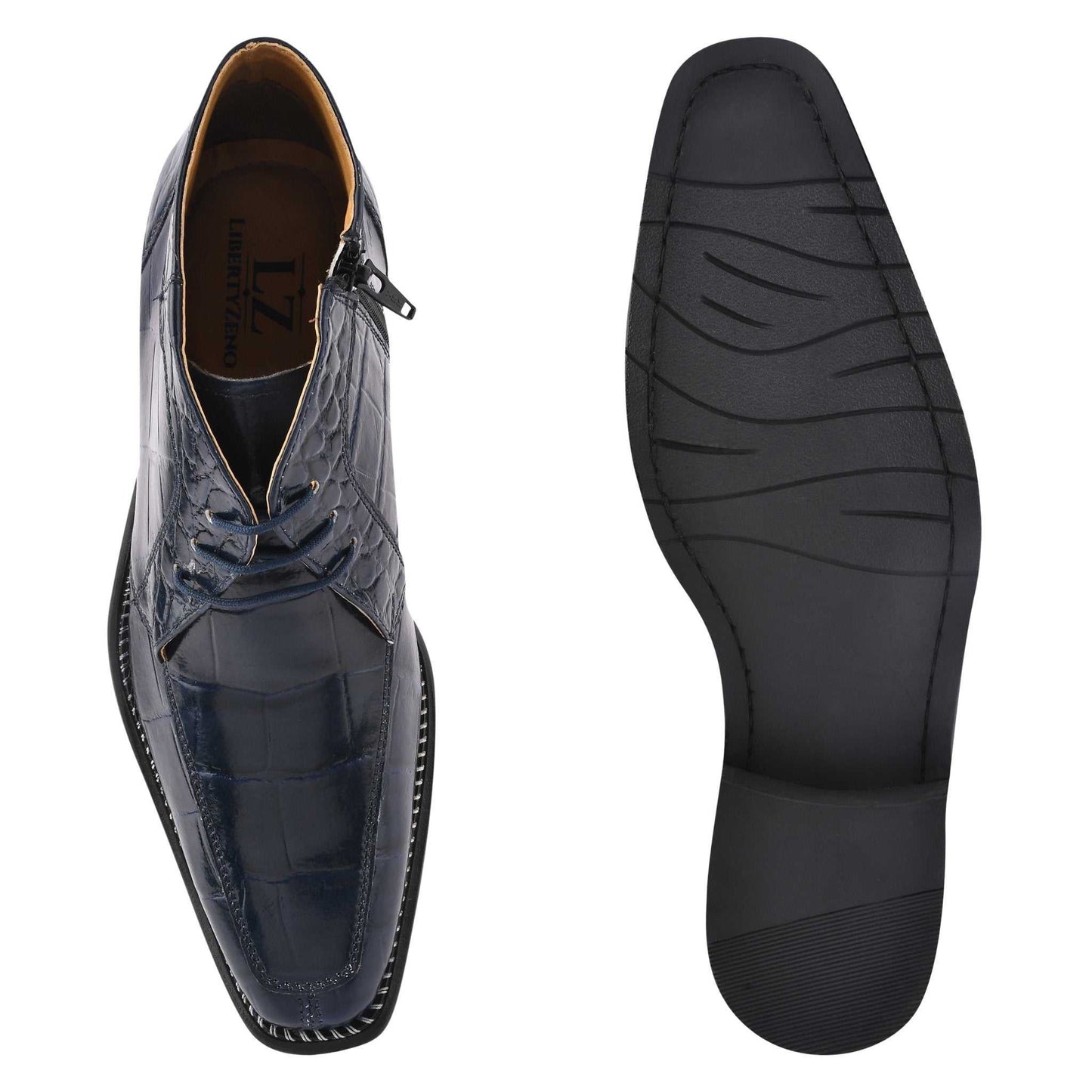 Liam Genuine Leather Lace-Up Style Boots for Men - MENLL