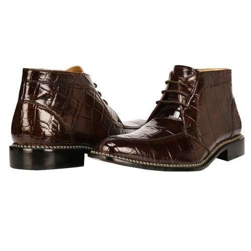 Liam Genuine Leather Lace-Up Style Boots for Men - MENLL