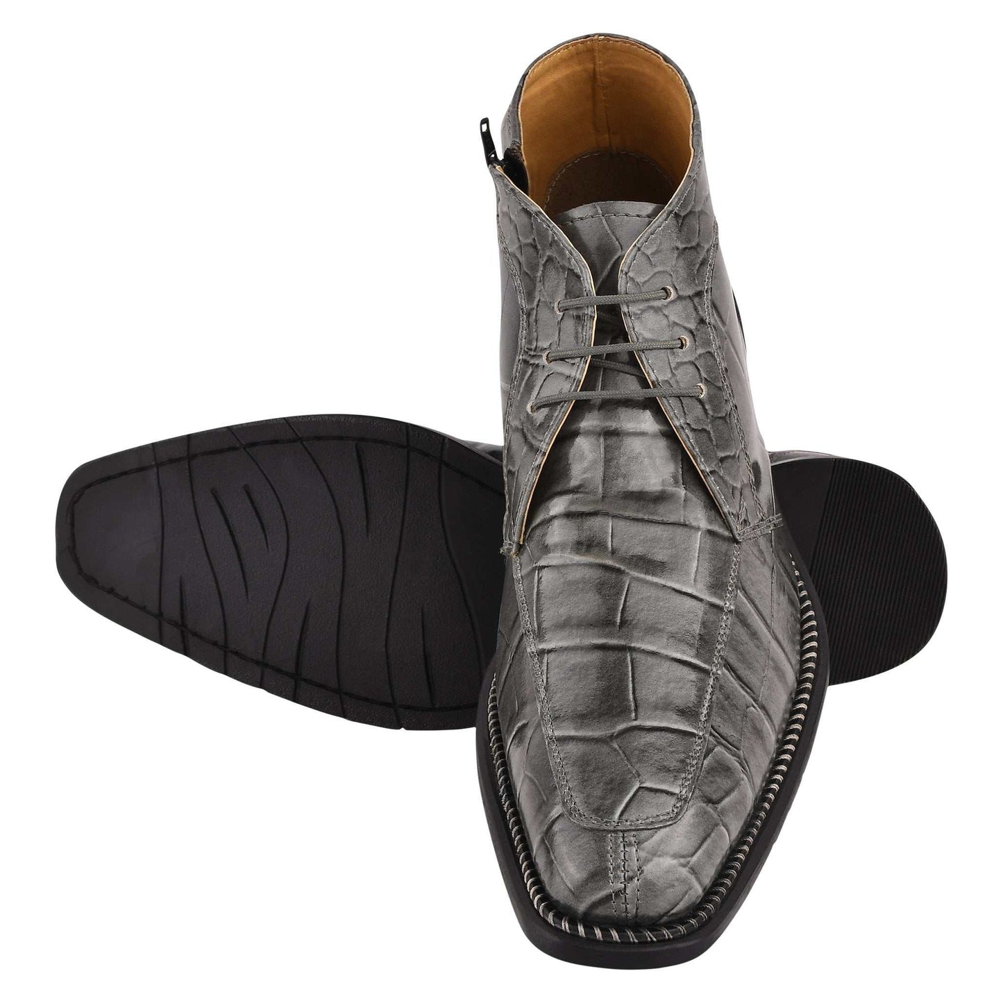 Liam Genuine Leather Lace-Up Style Boots for Men - MENLL