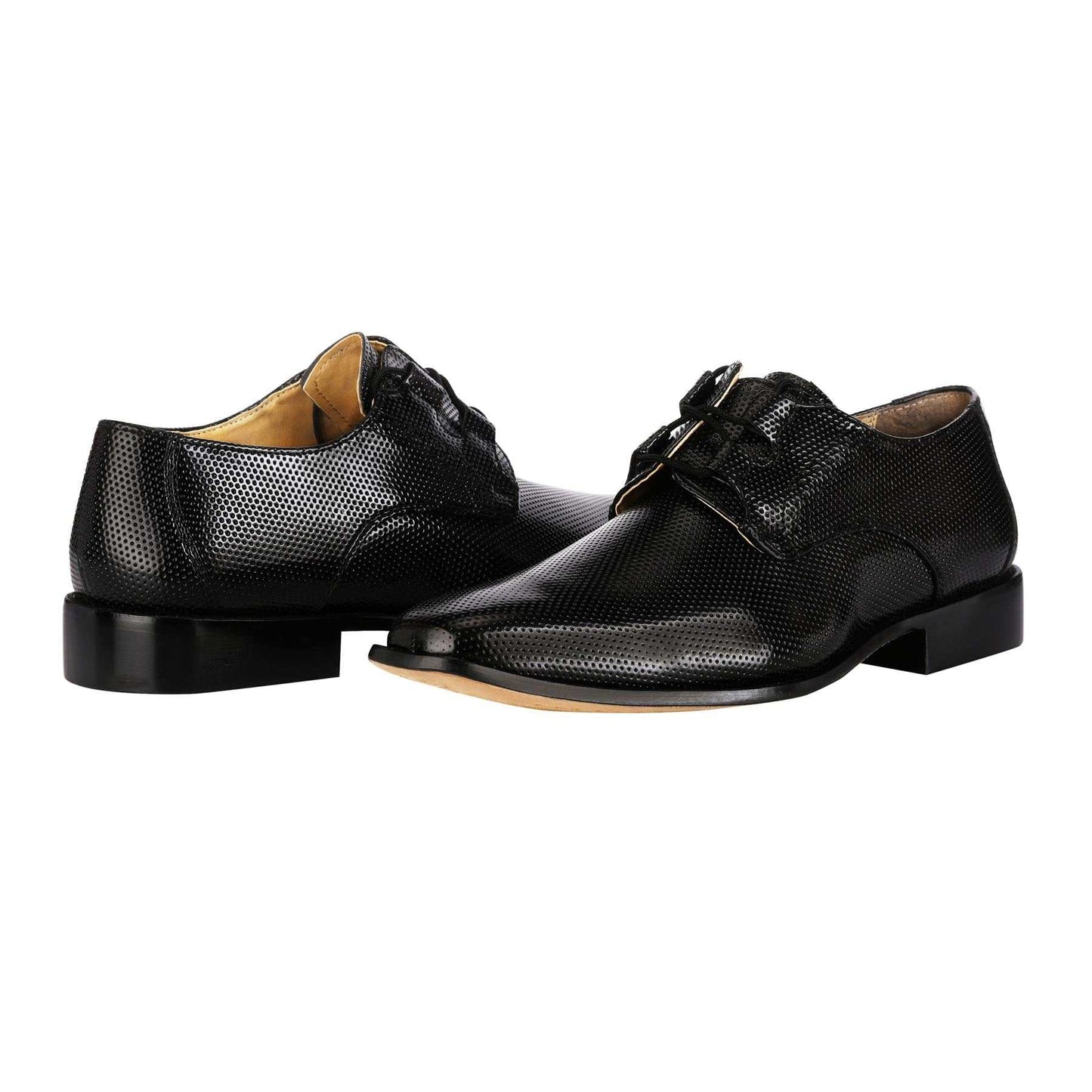 Blacktown Genuine Leather Oxford Style Lace-Up Dress Shoes For Men - MENLL