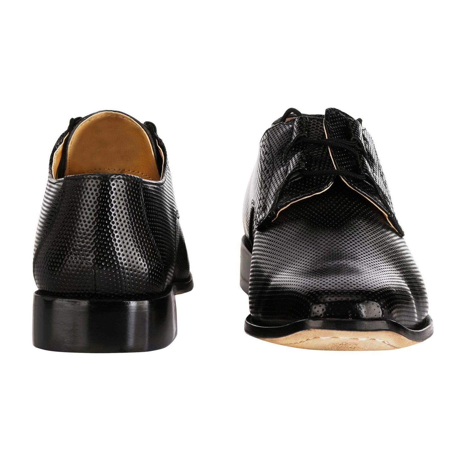 Blacktown Genuine Leather Oxford Style Lace-Up Dress Shoes For Men - MENLL