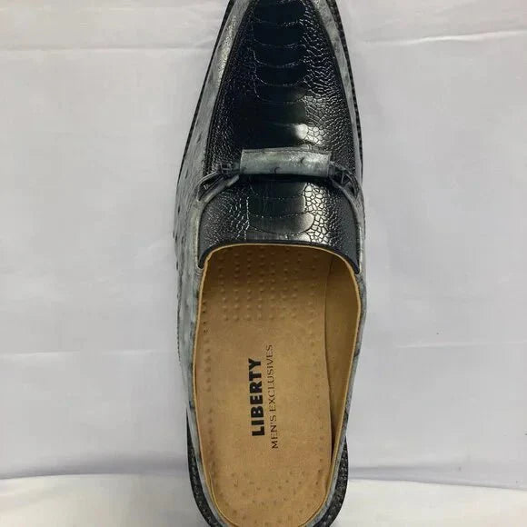 LIBERTYZENO Mens Genuine Leather Lizard Print Loafers $ Slip on Tassel Moccasins
