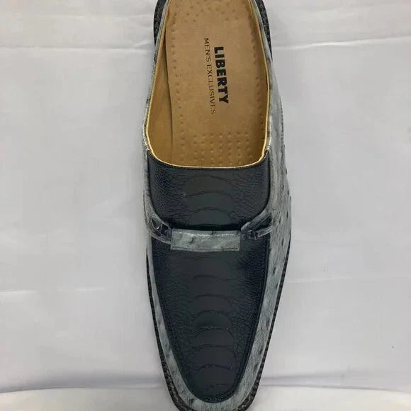 LIBERTYZENO Mens Genuine Leather Lizard Print Loafers $ Slip on Tassel Moccasins