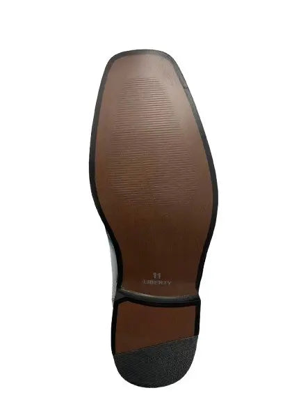 Men's Dress Shoes - Leather Croco Print - Two-Toned Oxford LIBERTYZENO