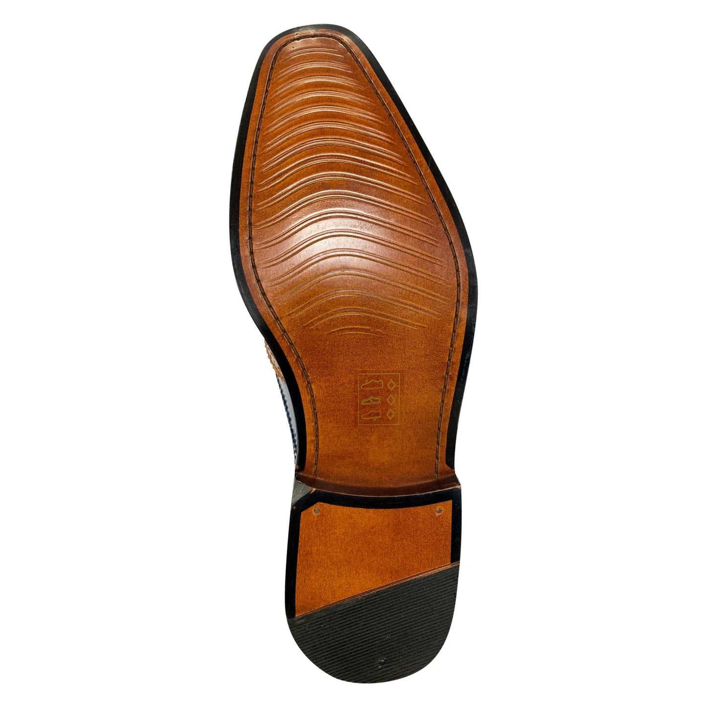 Macon Leather and Suede Crocodile Printed Oxford Dress Shoes - MENLL