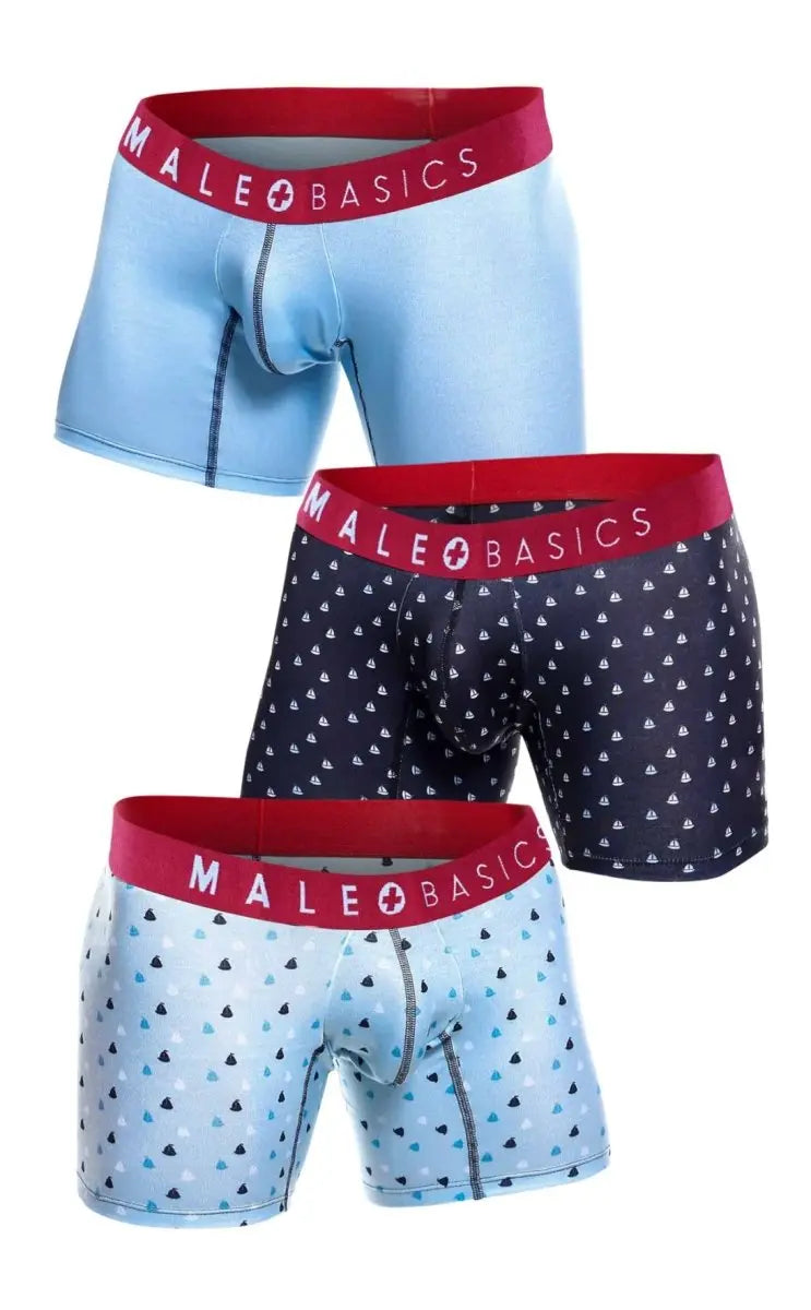 MaleBasics 3-Pack Boxer Brief Boats by Malebasics