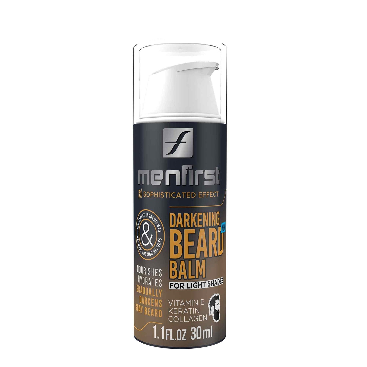Menfirst - Darkening Beard Balm - Nourishes and Conditions - 1 Pack - 1.1 Oz Each - MENLL