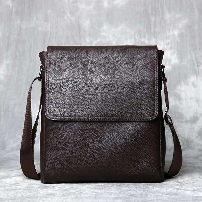 Stylish Men's Authentic Leather Crossbody Bag - Perfect Blend of Elegance and Functionality
