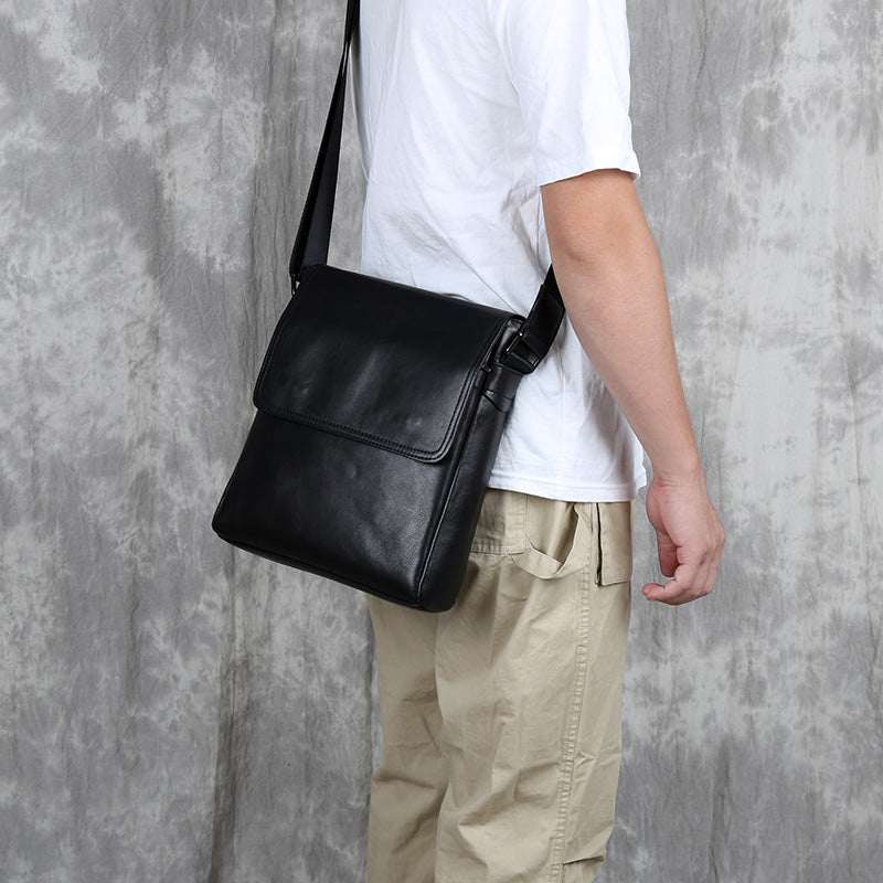 Stylish Men's Authentic Leather Crossbody Bag - Perfect Blend of Elegance and Functionality