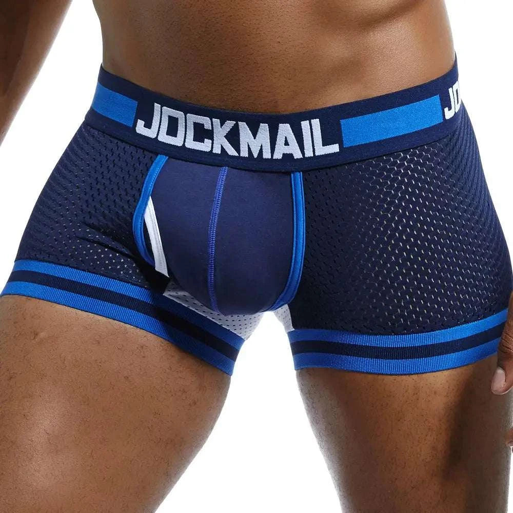 Ultimate Comfort Mesh Men's Boxer Briefs for All-Day Freshness - MENLL