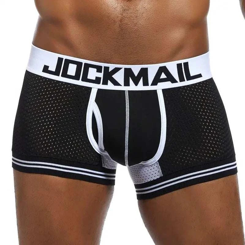 Ultimate Comfort Mesh Men's Boxer Briefs for All-Day Freshness - MENLL