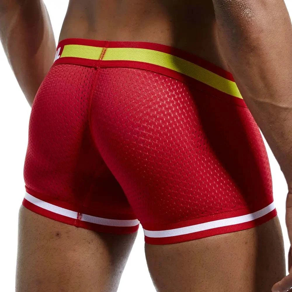 Ultimate Comfort Mesh Men's Boxer Briefs for All-Day Freshness - MENLL