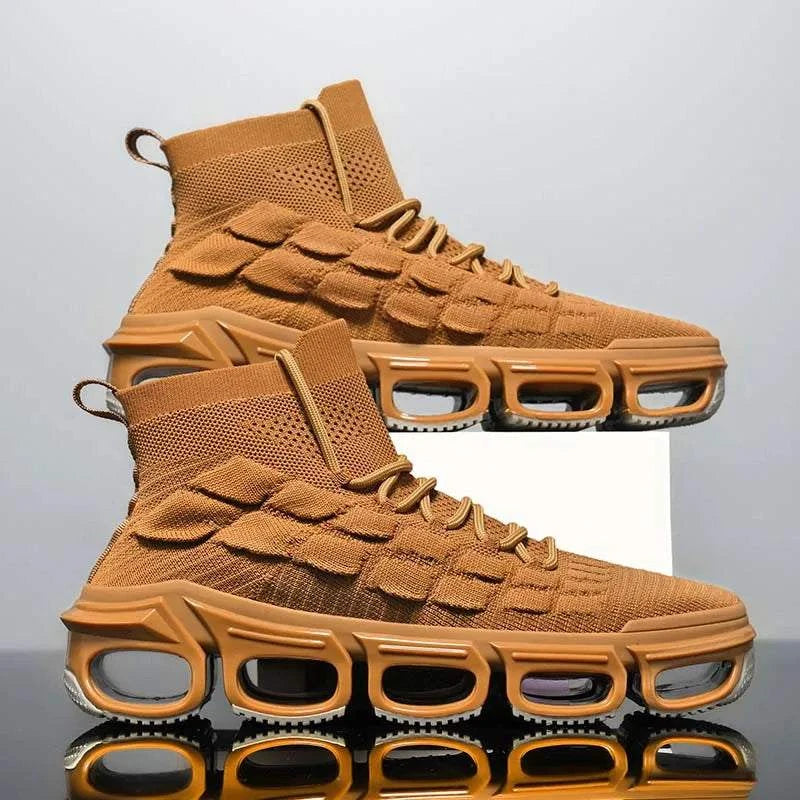 Ultra-Lightweight Breathable Flyknit Sneakers for Men - Comfort Meets Style! - MENLL