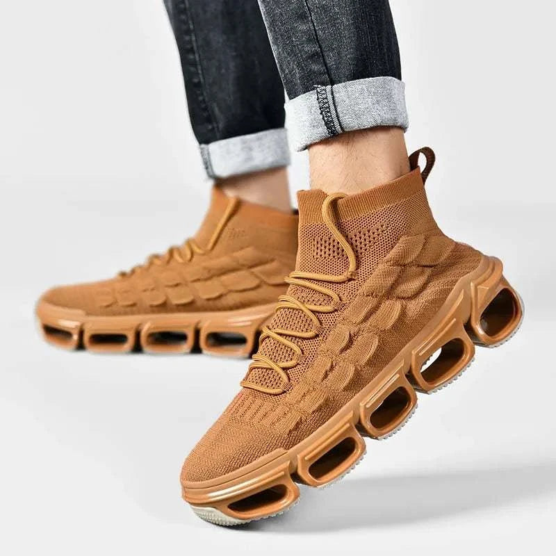 Ultra-Lightweight Breathable Flyknit Sneakers for Men - Comfort Meets Style! - MENLL