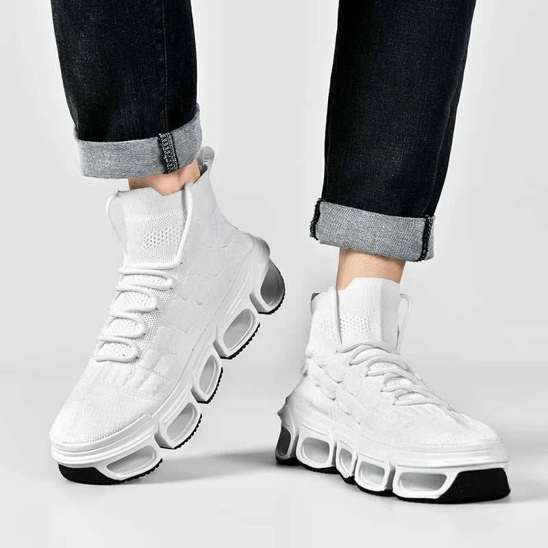 Ultra-Lightweight Breathable Flyknit Sneakers for Men - Comfort Meets Style! - MENLL