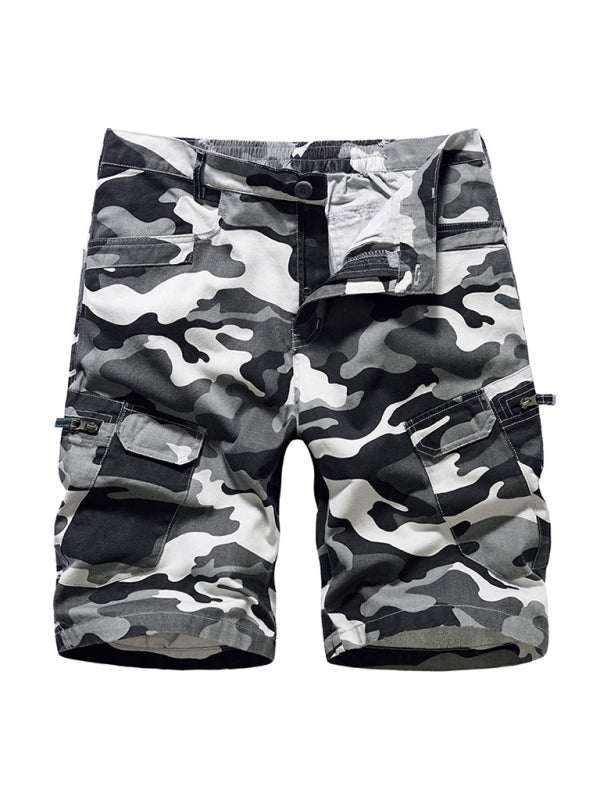 Adventure-Ready Men's Camouflage Cargo Shorts for Comfortable Outdoor Style - MENLL