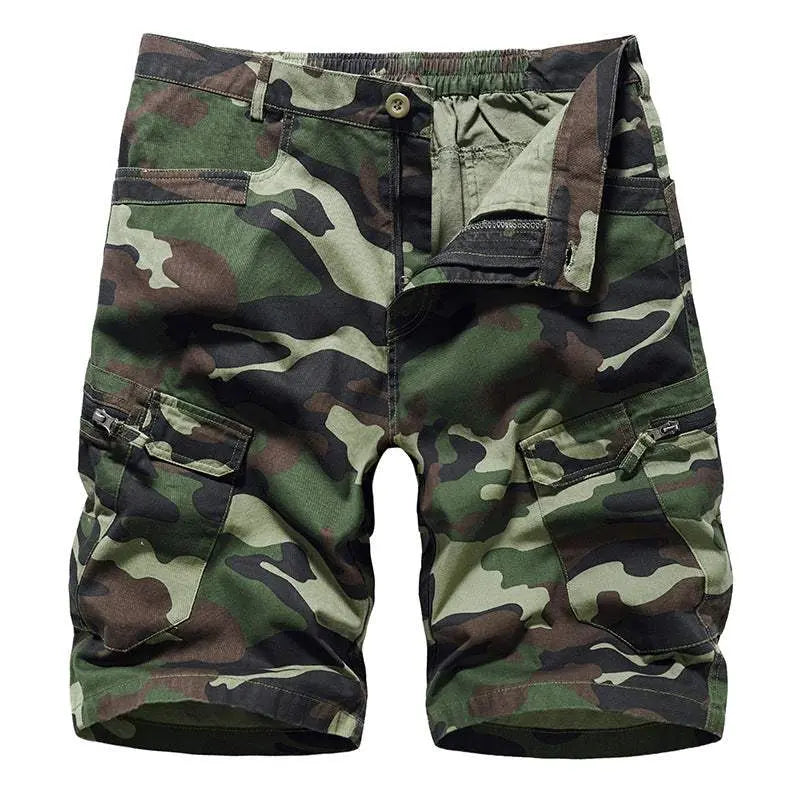 Adventure-Ready Men's Camouflage Cargo Shorts for Comfortable Outdoor Style - MENLL