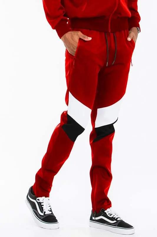 Chevron Stripe Full Zip Track Suit - MENLL